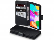CaseBoutique Wallet Case Zwart Leer - Samsung Galaxy A41 hoesje