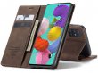 CaseMe Vintage BookCase Bruin - Samsung Galaxy A51 hoesje