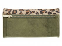 Mobilize Elegant Magnet Clutch Green Leopard - Samsung Galaxy S22 Hoesje