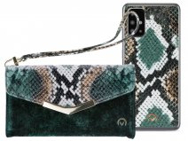 Mobilize Elegant Magnet Clutch Green Snake - Samsung Galaxy A51 Hoesje