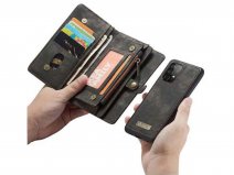 CaseMe 2in1 Wallet Ritsvak Case Zwart - Samsung Galaxy A52/A52s Hoesje