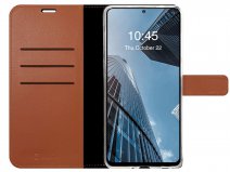 Valenta Leather Bookcase Bruin - Samsung Galaxy A52/A52s hoesje