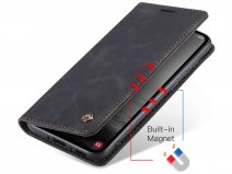 CaseMania Vintage Slim Bookcase Zwart - Samsung Galaxy A52/A52s hoesje