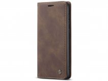 CaseMe Vintage BookCase Bruin - Samsung Galaxy A53 hoesje