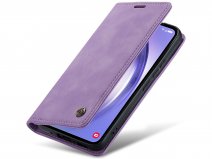 CaseMania Vintage Slim Bookcase Lila Paars - Samsung Galaxy A53 hoesje