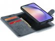 CaseMe 2in1 Magnetic Bookcase Grijs - Samsung Galaxy A54 Hoesje