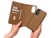 CaseMania 2in1 Magnetic Bookcase Cognac - Samsung Galaxy A54 Hoesje