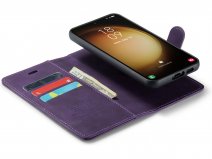 CaseMania 2in1 Magnetic Bookcase Paars - Samsung Galaxy A54 Hoesje