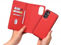 CaseMania 2in1 Magnetic Bookcase Rood - Samsung Galaxy A54 Hoesje