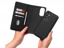 CaseMania 2in1 Magnetic Bookcase Zwart - Samsung Galaxy A54 Hoesje