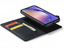 CaseMania 2in1 Leather Bookcase Zwart - Samsung Galaxy A54 Hoesje