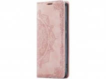 CaseMania Mandala BookCase Roze - Samsung Galaxy A54 hoesje