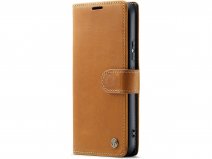 CaseMania Vintage Leather Case Cognac - Samsung Galaxy A54 hoesje