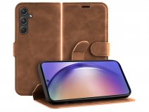 Just in Case Premium Wallet Folio Bruin - Samsung Galaxy A55 hoesje