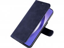 Just in Case Premium Wallet Folio Donkerblauw - Samsung Galaxy A55 hoesje