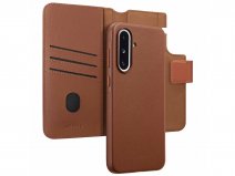 Accezz Leather 2in1 Bookcase MagSafe Cognac - Samsung Galaxy A56 Hoesje Leer