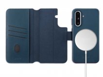 Accezz Leather 2in1 Bookcase MagSafe Donkerblauw - Samsung Galaxy A56 Hoesje Leer