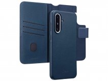 Accezz Leather 2in1 Bookcase MagSafe Donkerblauw - Samsung Galaxy A56 Hoesje Leer