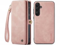 CaseMania 2in1 Wallet Ritsvak Case Roze - Samsung Galaxy A56 Hoesje