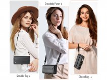 CaseMe Crossbody Wallet Ritsvak Case - Samsung Galaxy A56 Hoesje