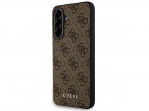 Guess 4G Monogram Case Bruin - Samsung Galaxy A56 hoesje