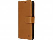 CaseMania 2in1 Leather Bookcase Tan - Samsung Galaxy A57 Hoesje Leer