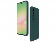 CaseMania Silicon Microfiber Case Donkergroen - Samsung Galaxy A57 hoesje