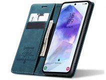 CaseMania Vintage Slim Bookcase Groen - Samsung Galaxy A57 hoesje