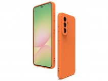 CaseMania Silicon Microfiber Case Oranje - Samsung Galaxy A57 hoesje