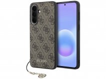 Guess Monogram Charm Case Bruin - Samsung Galaxy A57 hoesje