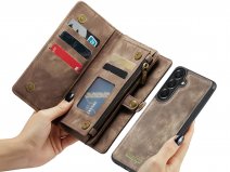 Solidenz 2in1 Wallet Ritsvak Case Bruin - Samsung Galaxy A57 Hoesje
