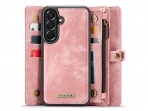 Solidenz 2in1 Wallet Ritsvak Case Roze - Samsung Galaxy A57 Hoesje