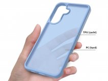 Solidenz Frosted Hybrid Case Blauw - Samsung Galaxy A57 hoesje