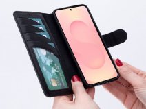Solidenz Top Grain Leather Wallet Zwart - Samsung Galaxy A57 Hoesje Leer