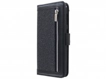 Glitsie Zip Case met Rits Zwart - Samsung Galaxy A71 hoesje