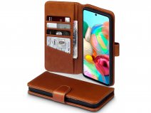 CaseBoutique Wallet Case Cognac Leer - Samsung Galaxy A71 hoesje