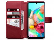 CaseBoutique Wallet Case Rood Leer - Samsung Galaxy A71 hoesje