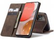 CaseMe Vintage BookCase Bruin - Samsung Galaxy A72 hoesje