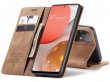 CaseMe Vintage BookCase Tan - Samsung Galaxy A72 hoesje