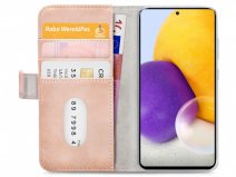 Mobilize Elite Walletbook Roze - Samsung Galaxy A72 hoesje