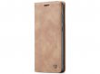 CaseMe Vintage BookCase Tan - Samsung Galaxy A73 hoesje