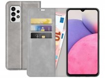 Just in Case Slim BookCase Grijs - Samsung Galaxy A73 hoesje