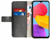 Just in Case Card Wallet Case Zwart - Samsung Galaxy M13 hoesje