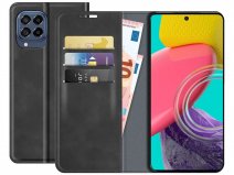 Just in Case Slim Wallet Case Zwart - Samsung Galaxy M53 hoesje