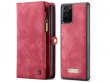 CaseMe 2in1 Wallet Ritsvak Case Rood - Samsung Galaxy Note 20 Hoesje
