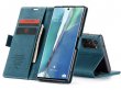 CaseMe Vintage BookCase Blauw - Samsung Galaxy Note 20 hoesje