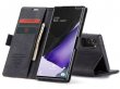 CaseMe Vintage BookCase Zwart - Samsung Galaxy Note 20 hoesje