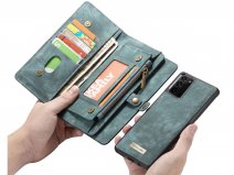CaseMe 2in1 Wallet Ritsvak Case Blauw - Samsung Galaxy Note 20 Hoesje