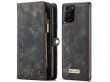 CaseMe 2in1 Wallet Ritsvak Case Zwart - Galaxy Note 20 Ultra Hoesje