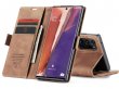 CaseMe Vintage BookCase Tan - Samsung Galaxy Note 20 Ultra hoesje
